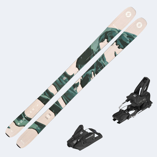 2026 Blizzard Rustler 9 Skis with Salomon Strive 14 GW Bindings