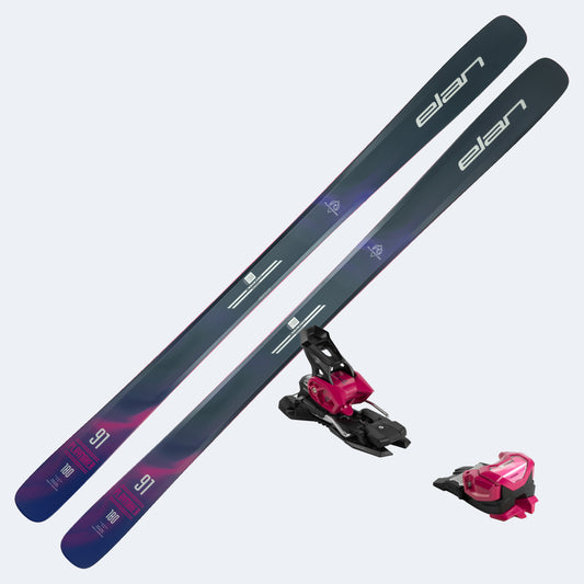 2027 Elan Playmaker 91 Skis with Tyrolia Attack 14 MN Bindings