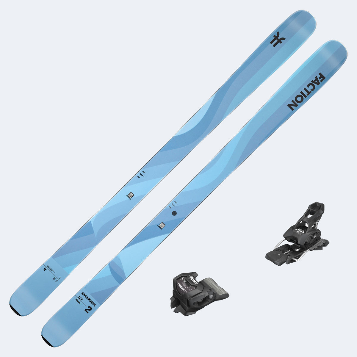 2026 Faction Dancer 2 Skis with Tyrolia Attack 14 GW Bindings