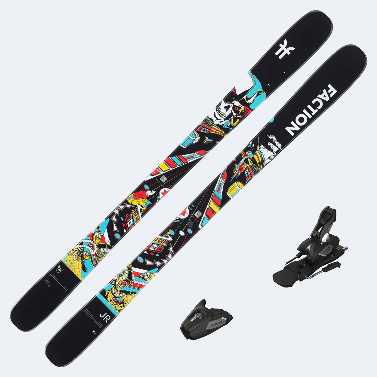 2026 Faction Prodigy Jr Skis with Atomic Colt 7 Bindings