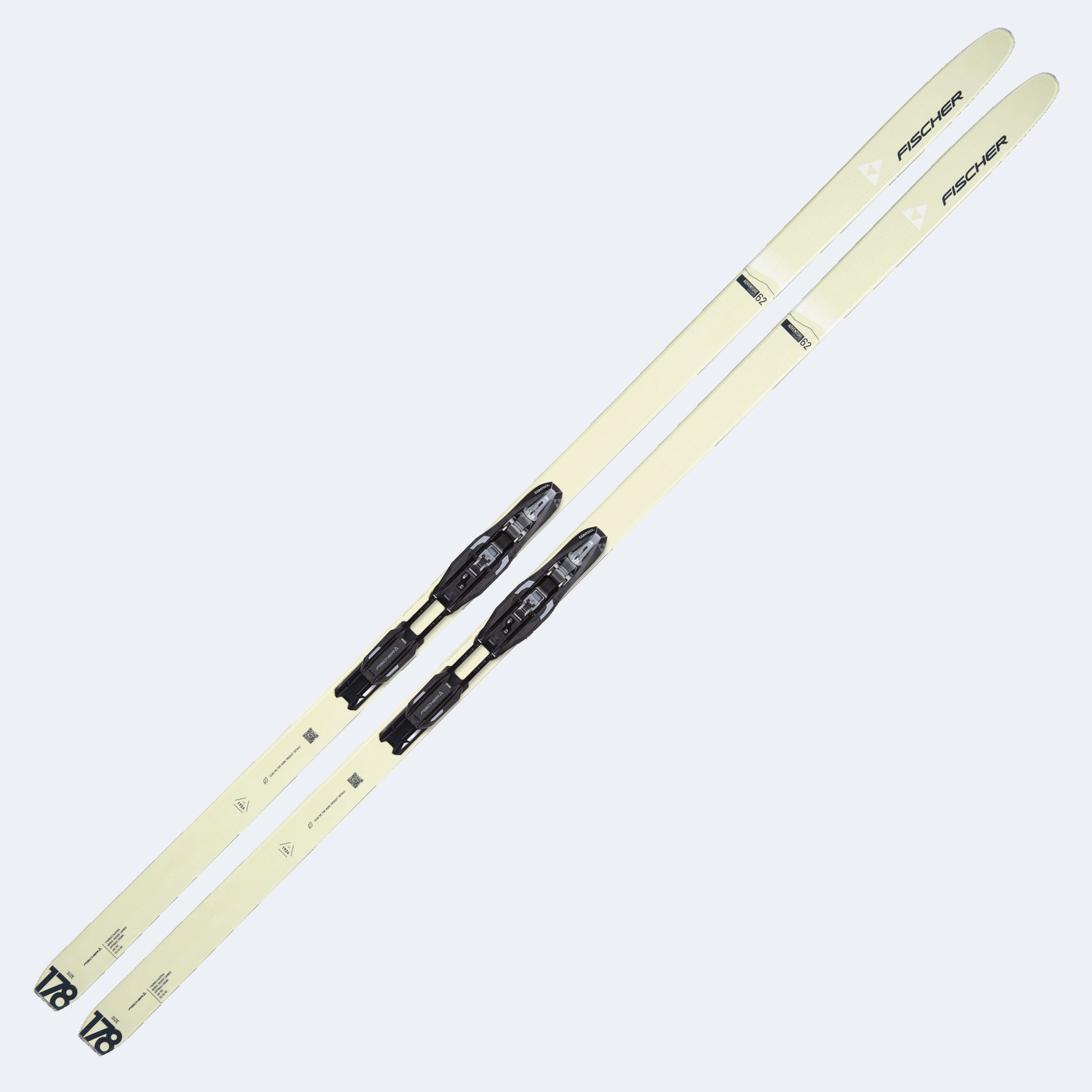 2026 Fischer Adventure 62 Crown Cross Country Skis W/ Control Step In Bindings