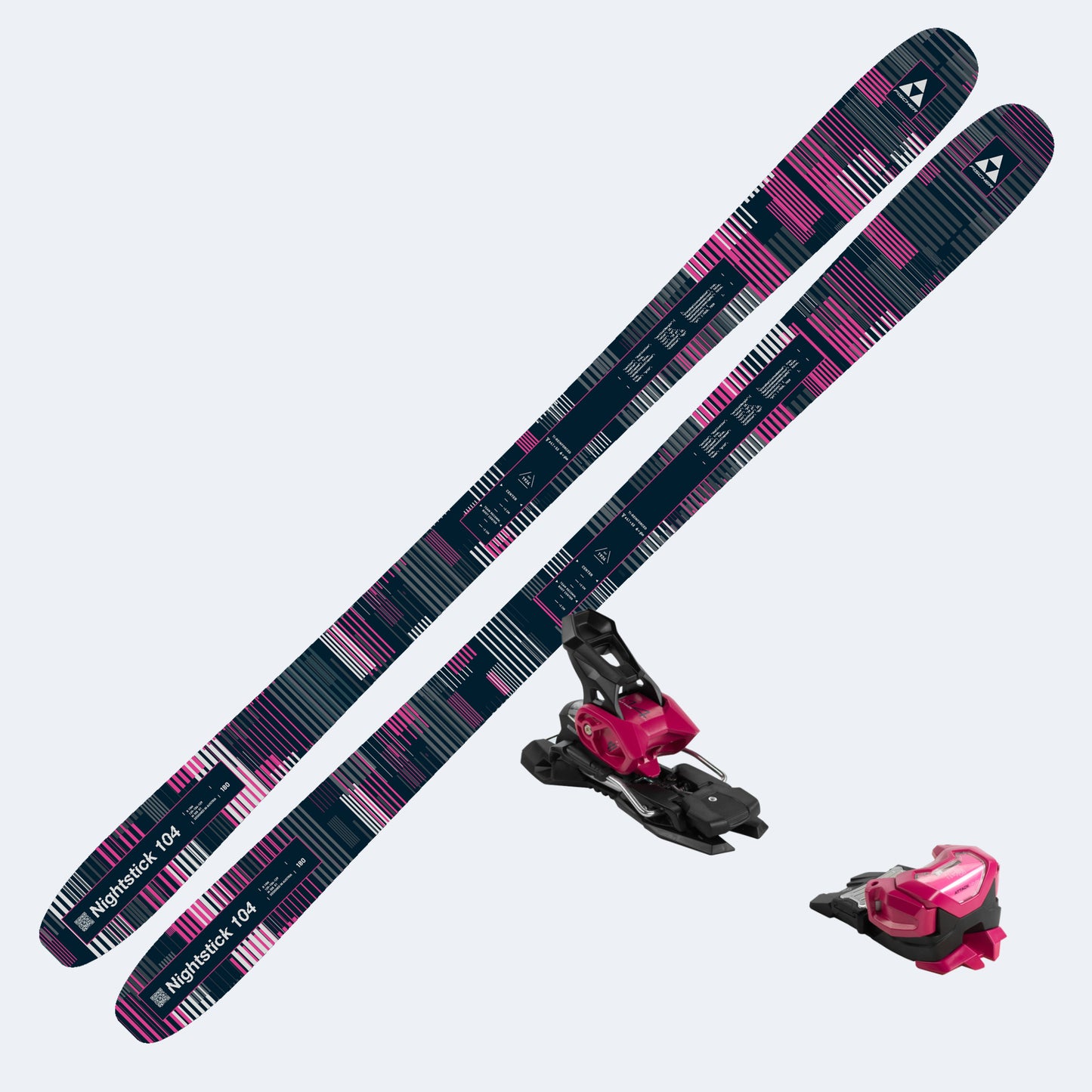 2027 Fischer Nightstick 104 Skis with Tyrolia Attack 14 MN Bindings