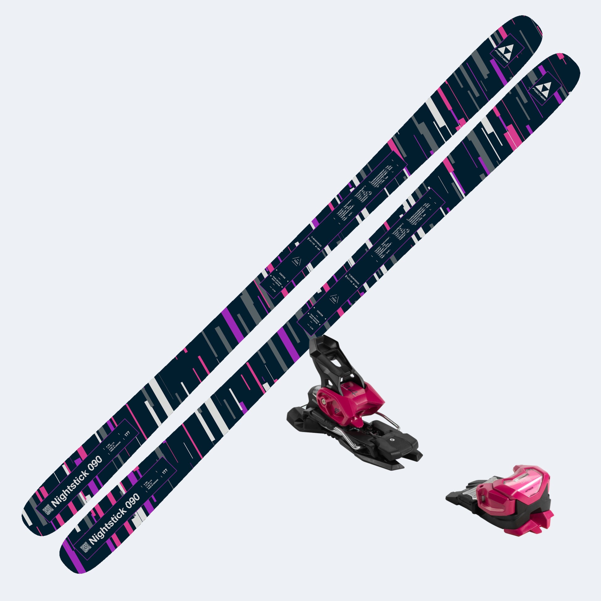 2027 Fischer Nightstick 90 Skis with Tyrolia Attack 14 MN Bindings