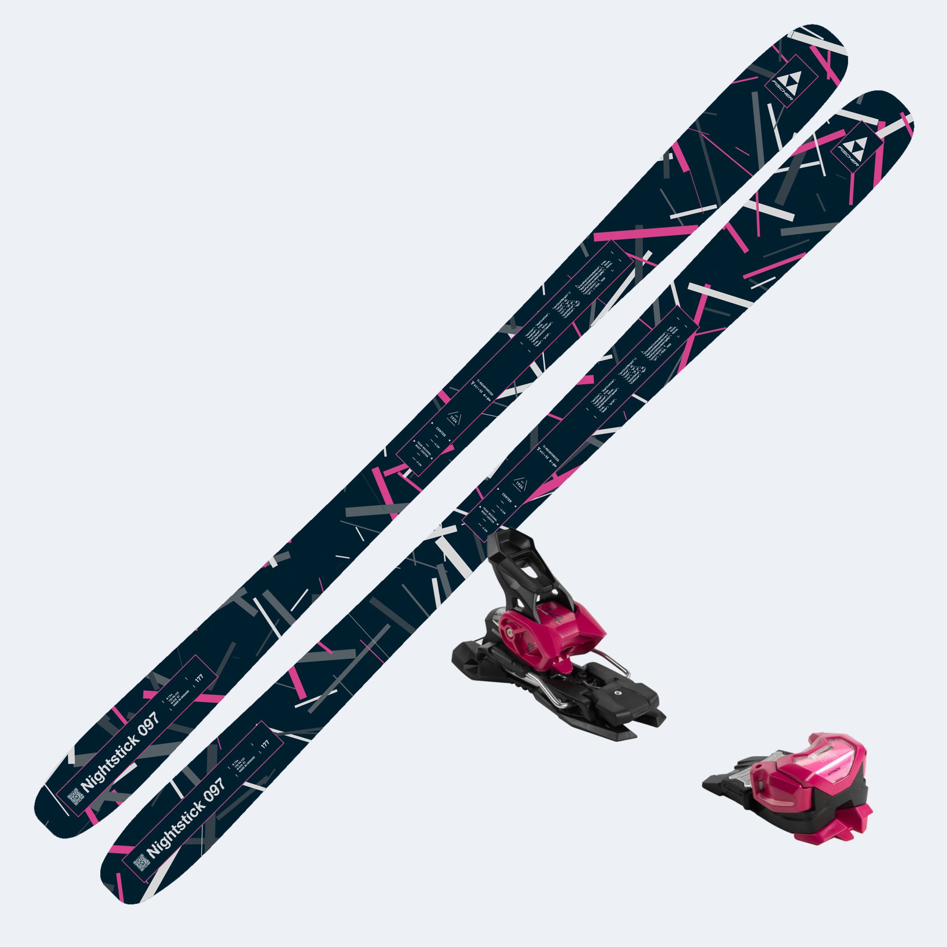 2027 Fischer Nightstick 97 Skis with Tyrolia Attack 14 MN Bindings