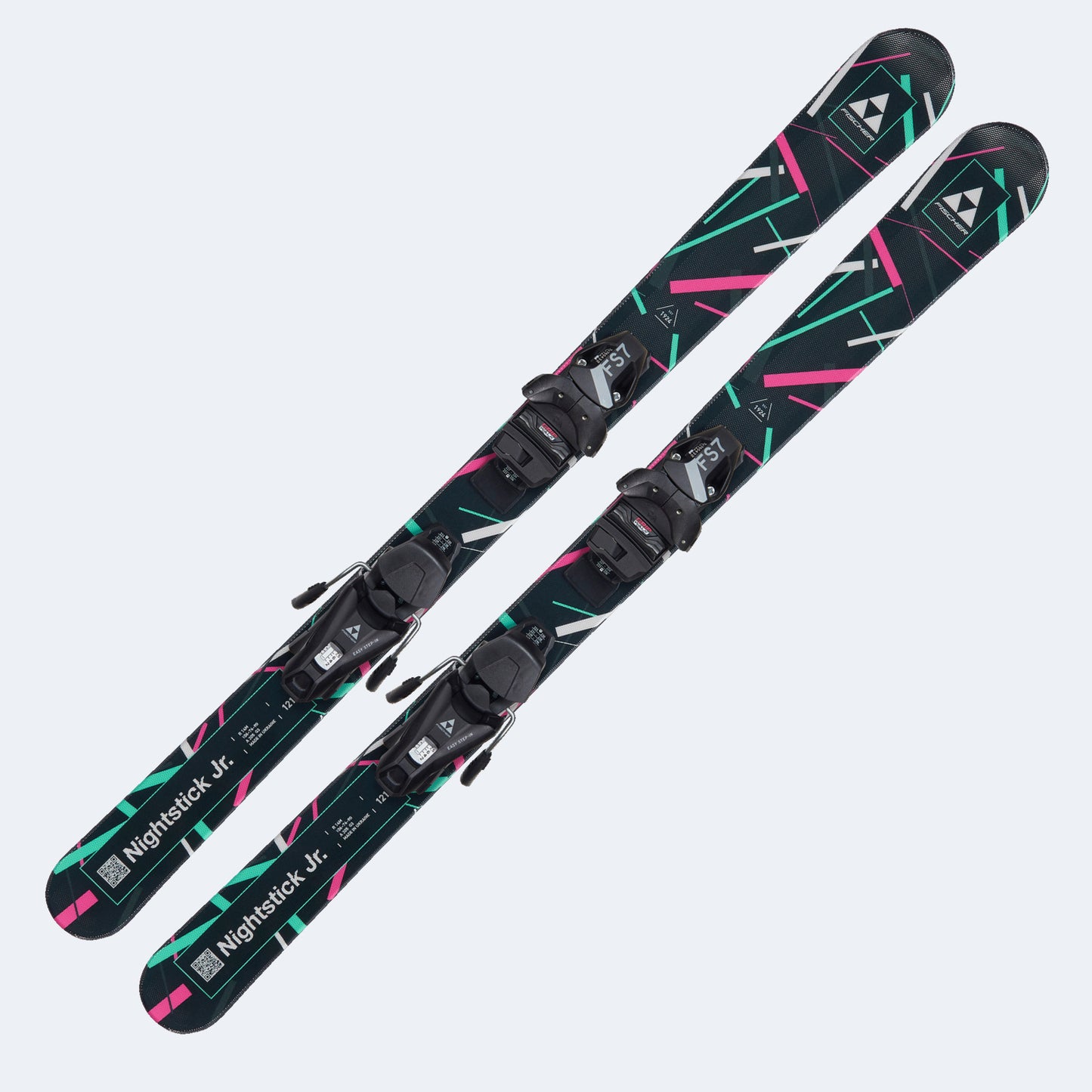 2026 Fischer Nightstick Jr Skis W/ Fs 7 Ca Jr Bindings