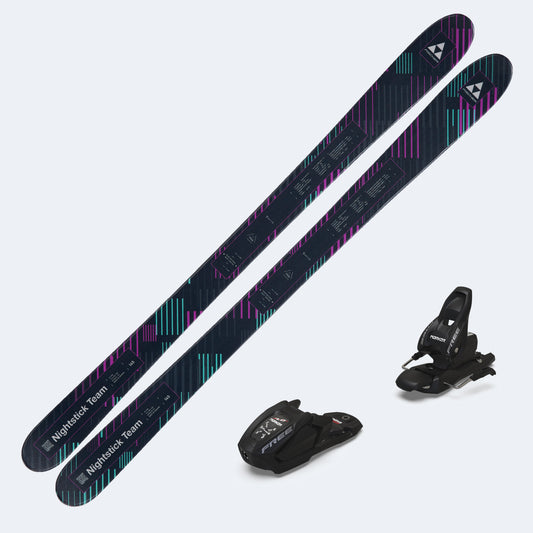 2026 Fischer Nightstick Team Skis with Marker Free 7 GW Bindings