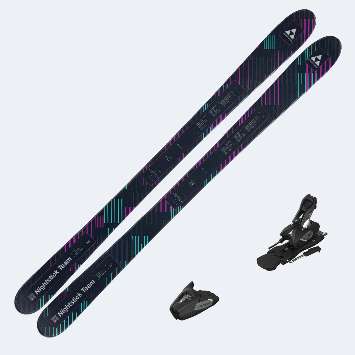 2026 Fischer Nightstick Team Skis with Atomic Colt 7 Bindings