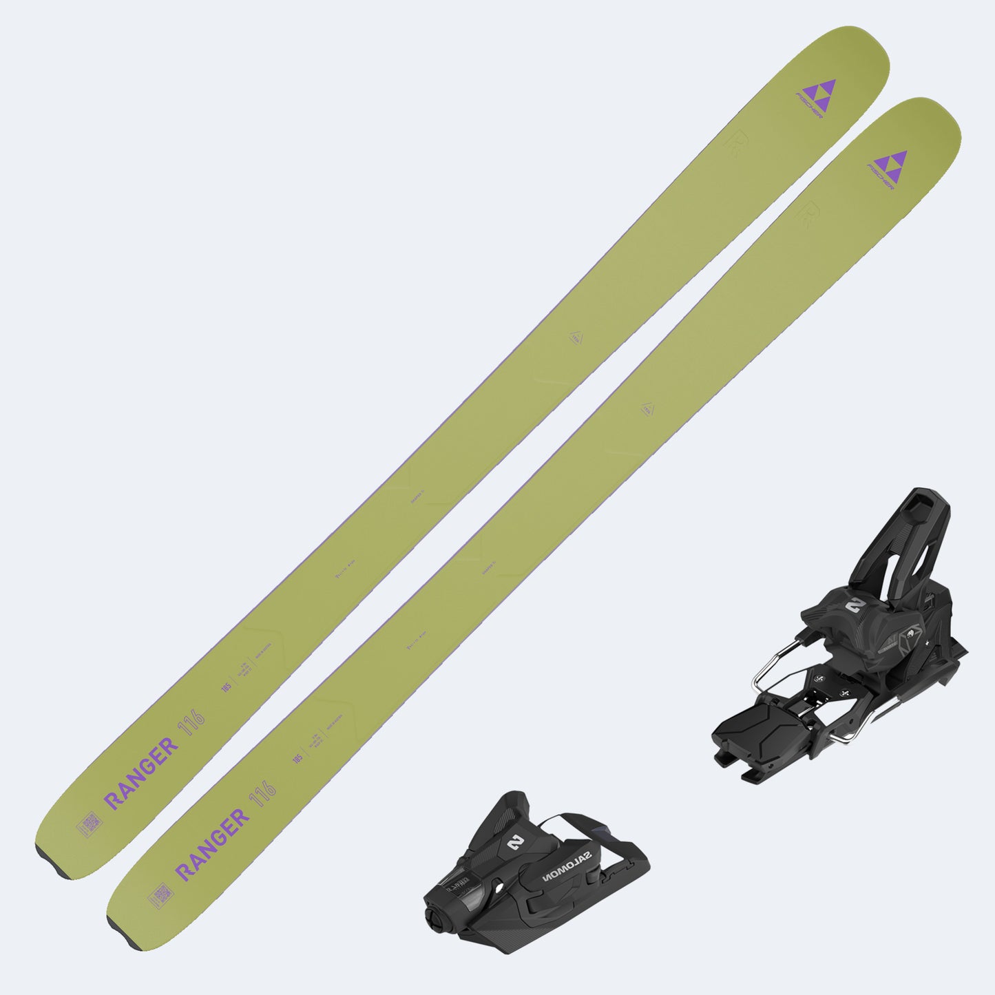2026 Fischer Ranger 116 Skis with Salomon Strive 14 GW Bindings