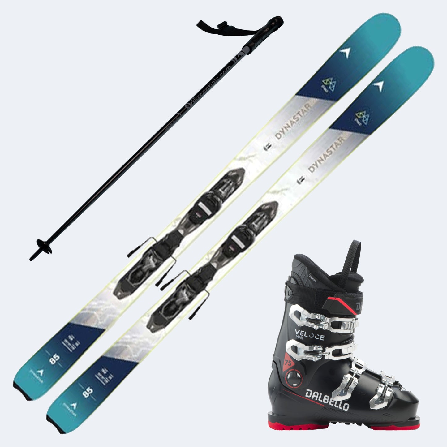 2026 Dynastar M-Pro 85 Women's Skis with Dalbello Veloce Max 75 Boots and Poles