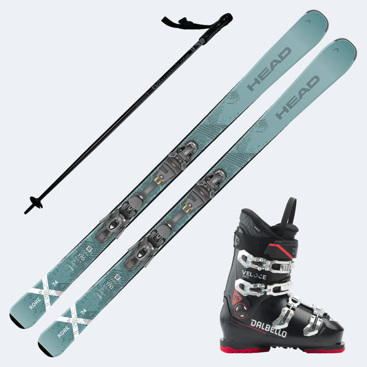 2026 Head Kore X 74 Skis with Dalbello Veloce Max 75 Boots and Poles