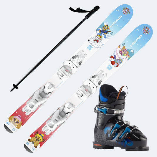 2026 Head Paw Patrol Jr Skis with  Comp J Boots and Poles