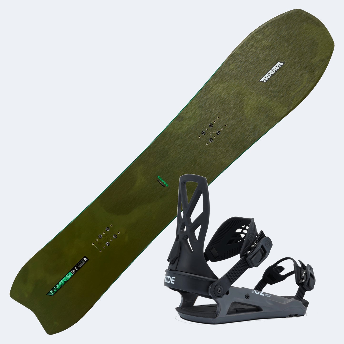 2026 K2 Excavator Snowboard with Ride C-2 Bindings