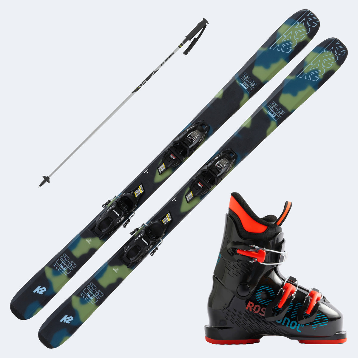 2027 K2 Hi-Fi Junior Skis with  Comp J Boots and Poles