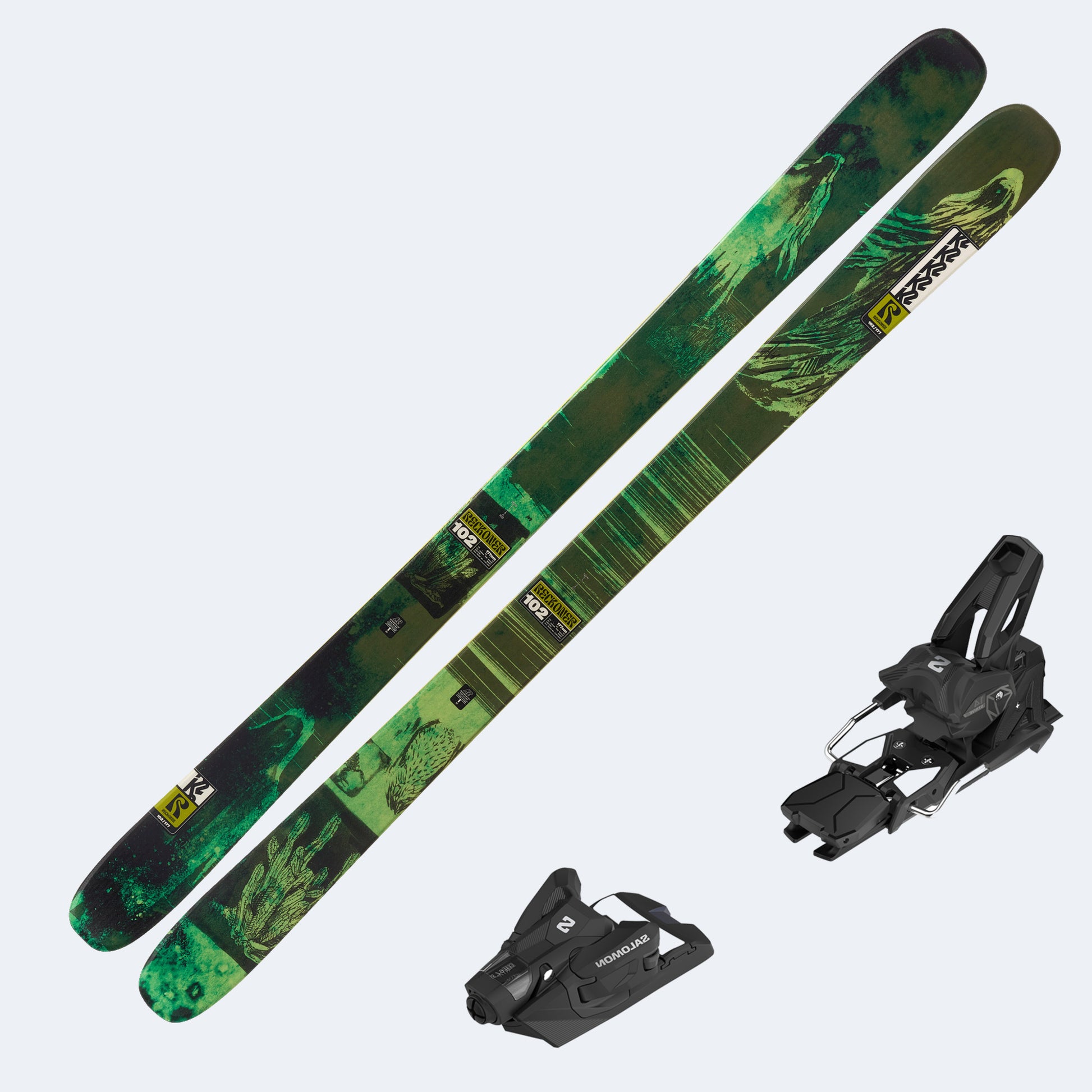 2026 K2 Reckoner 102 Skis with Salomon Strive 14 GW Bindings