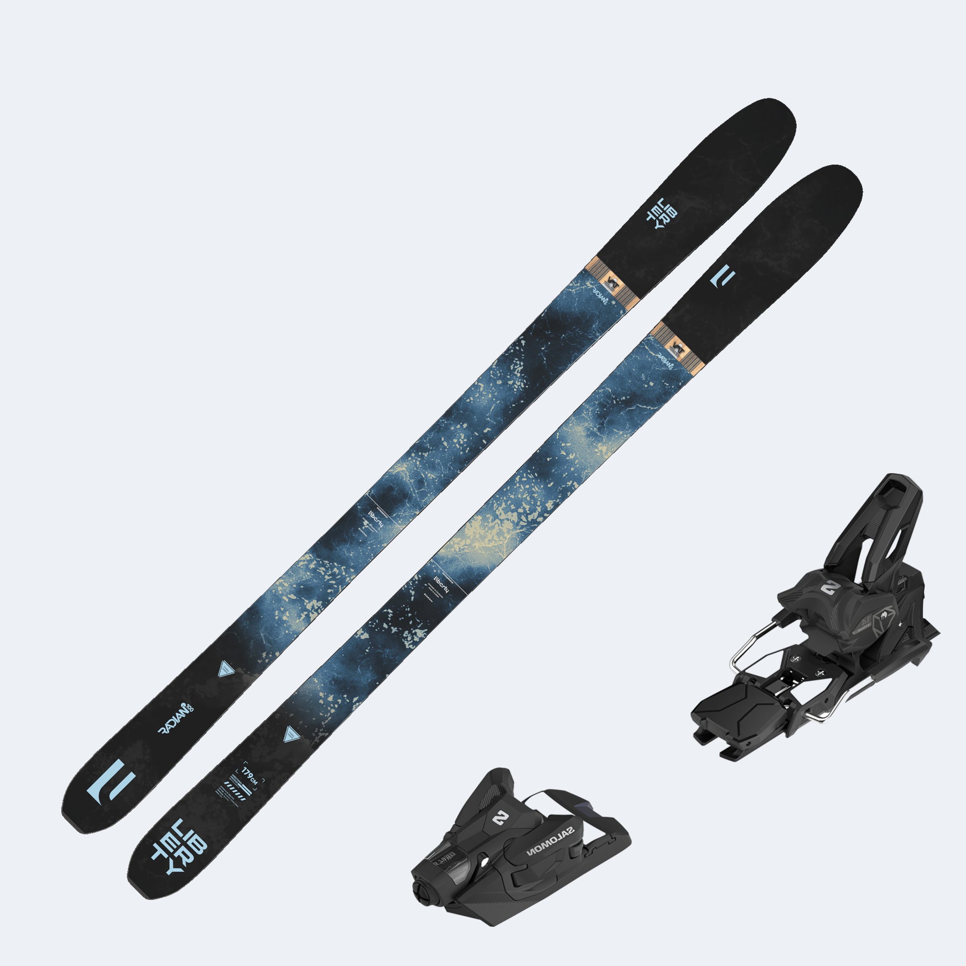 2026 Liberty Radian 100 Skis with Salomon Strive 14 GW Bindings