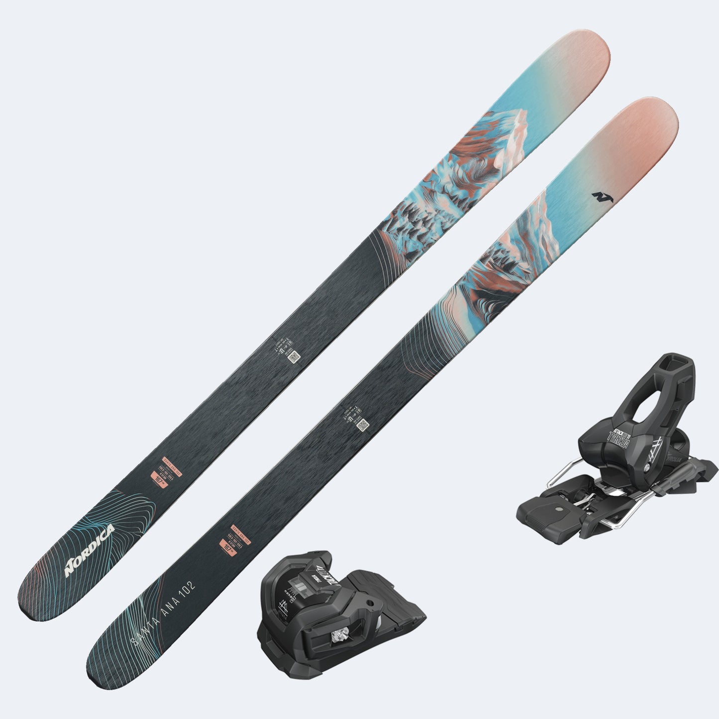 2026 Nordica Santa Ana 102 Women's Skis with Tyrolia Attack LYT 11 GW Bindings
