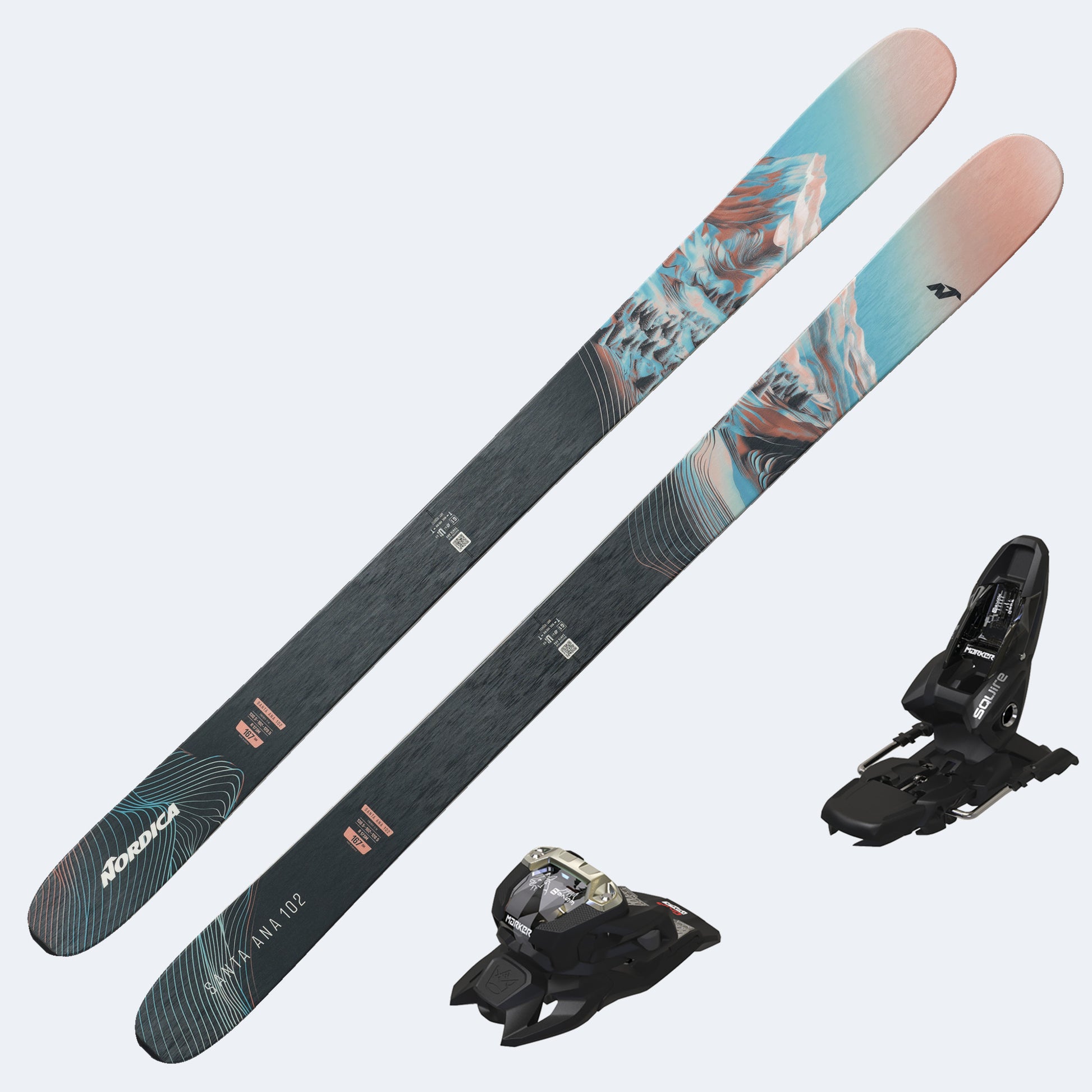 2027 Nordica Santa Ana 102 Women's Skis with Tyrolia Attack LYT 11 GW Bindings