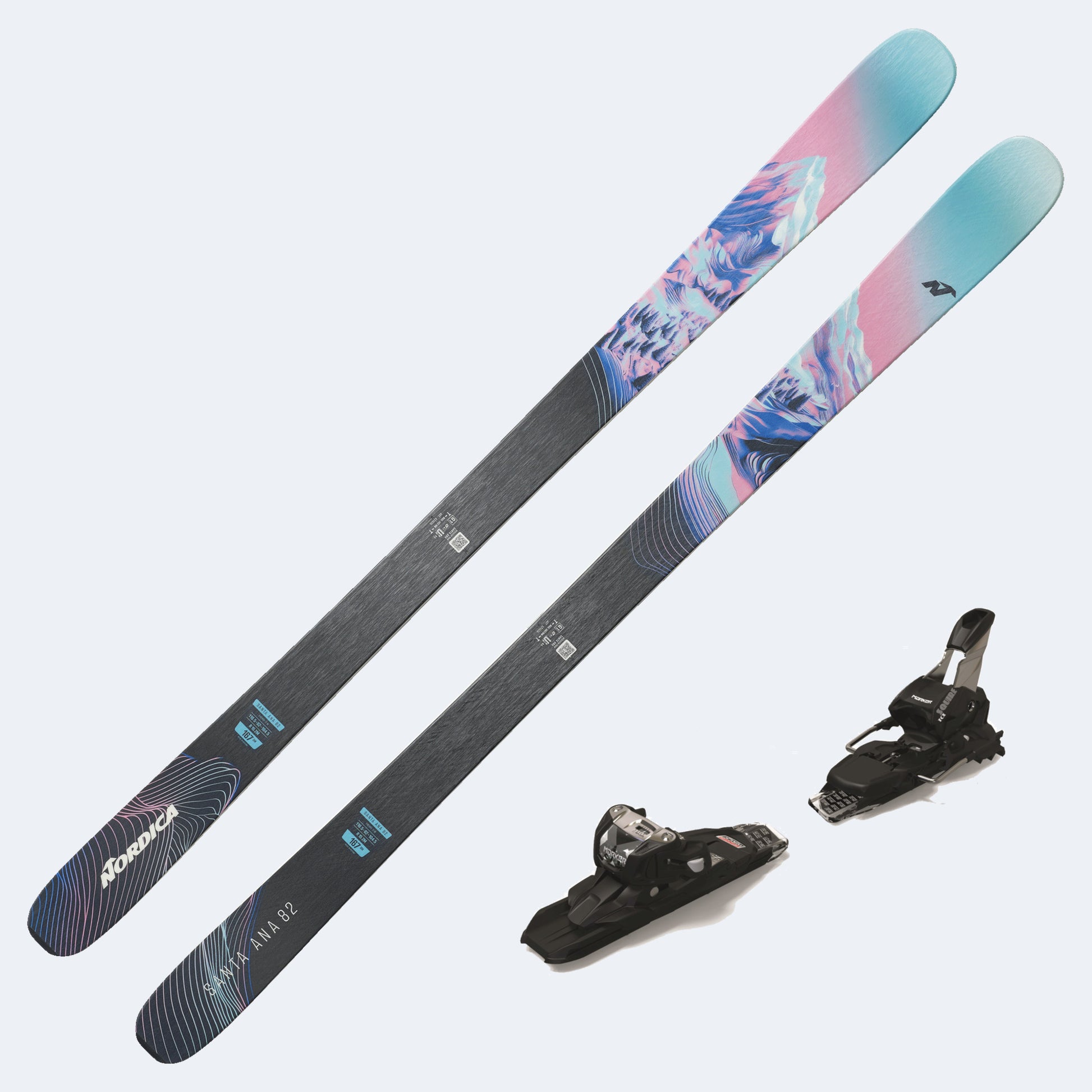2026 Nordica Santa Ana 82 Women's Demo Skis W/ Squire 11 Demo Bindings