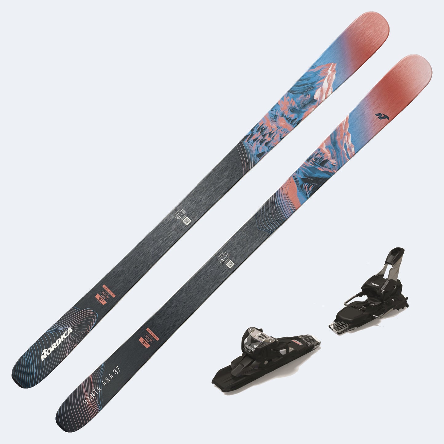 2026 Nordica Santa Ana 87 Women's Demo Skis W/ SQUIRE TCX 11 Demo Bindings