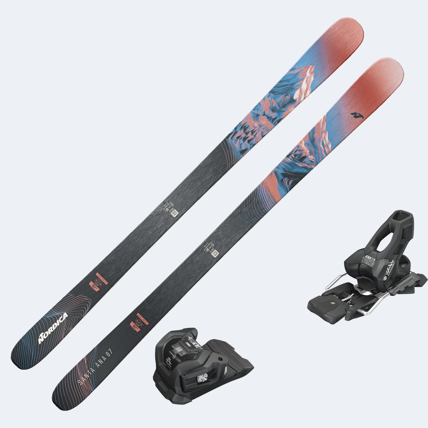 2026 Nordica Santa Ana 87 Women's Skis with Tyrolia Attack LYT 11 GW Bindings