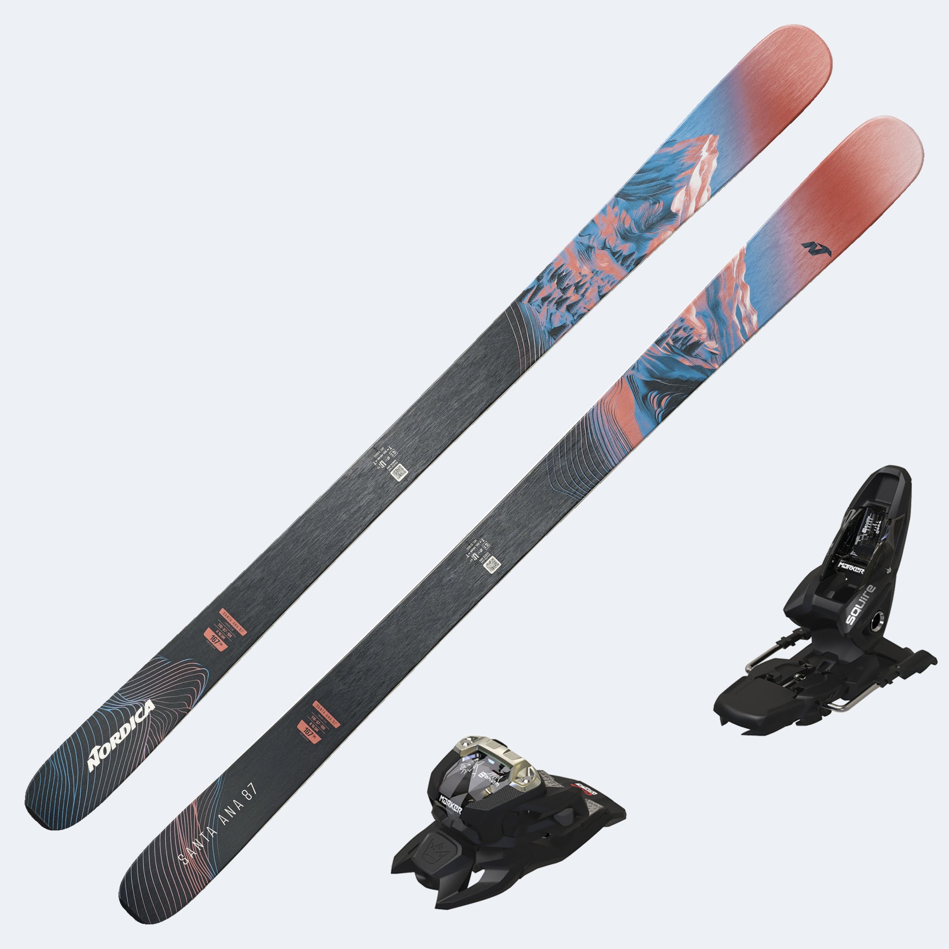 2027 Nordica Santa Ana 87 Women's Skis with Marker Squire 11 Bindings