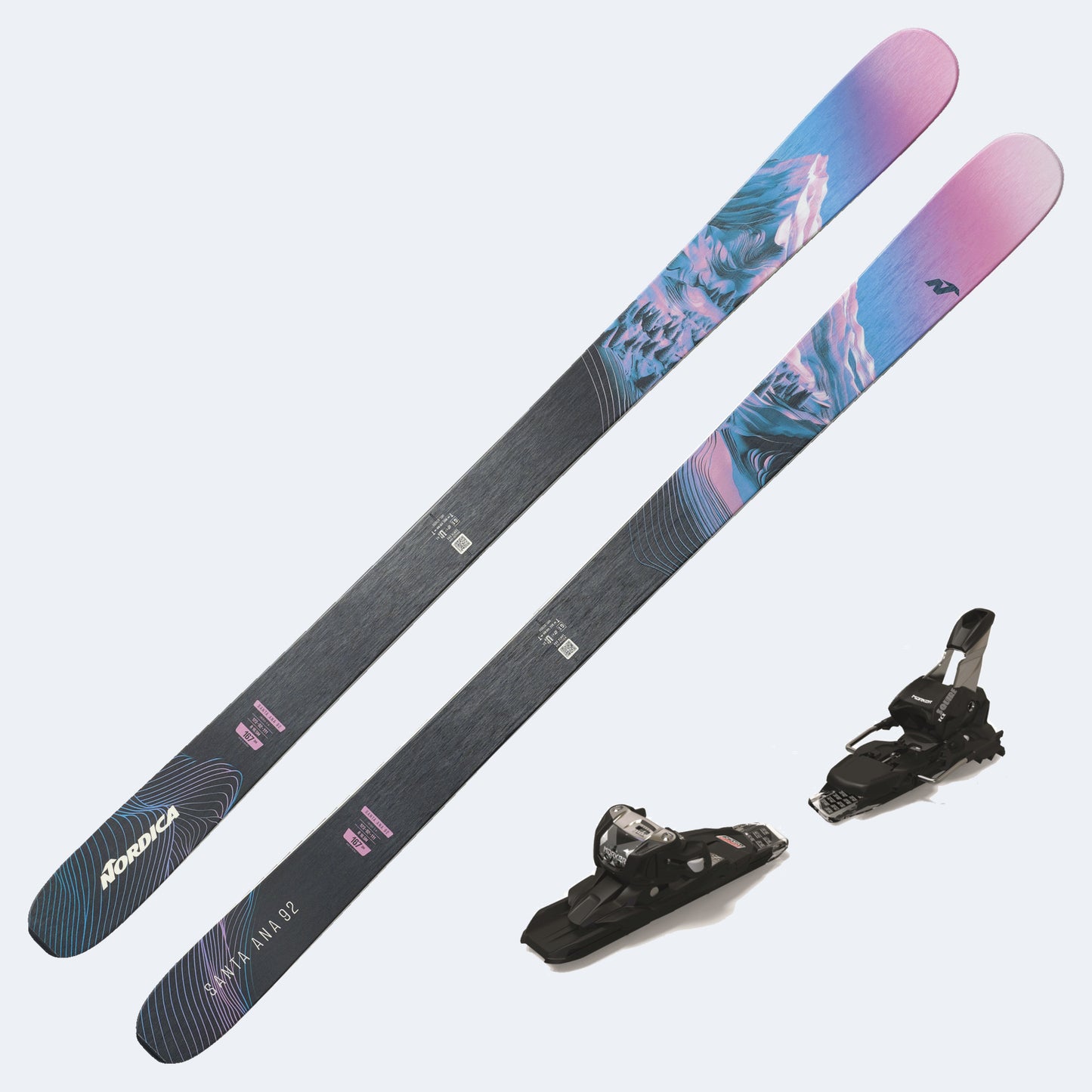 2026 Nordica Santa Ana 92 Women's Demo Skis W/ SQUIRE TCX 11 Demo Bindings