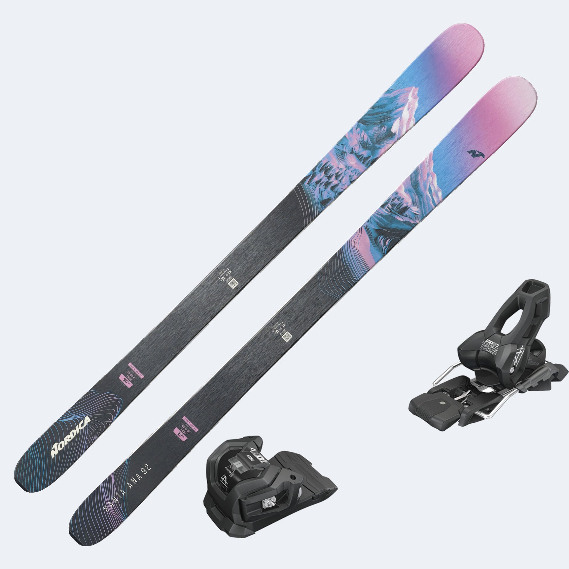 2026 Nordica Santa Ana 92 Women's Skis with Tyrolia Attack LYT 11 GW Bindings