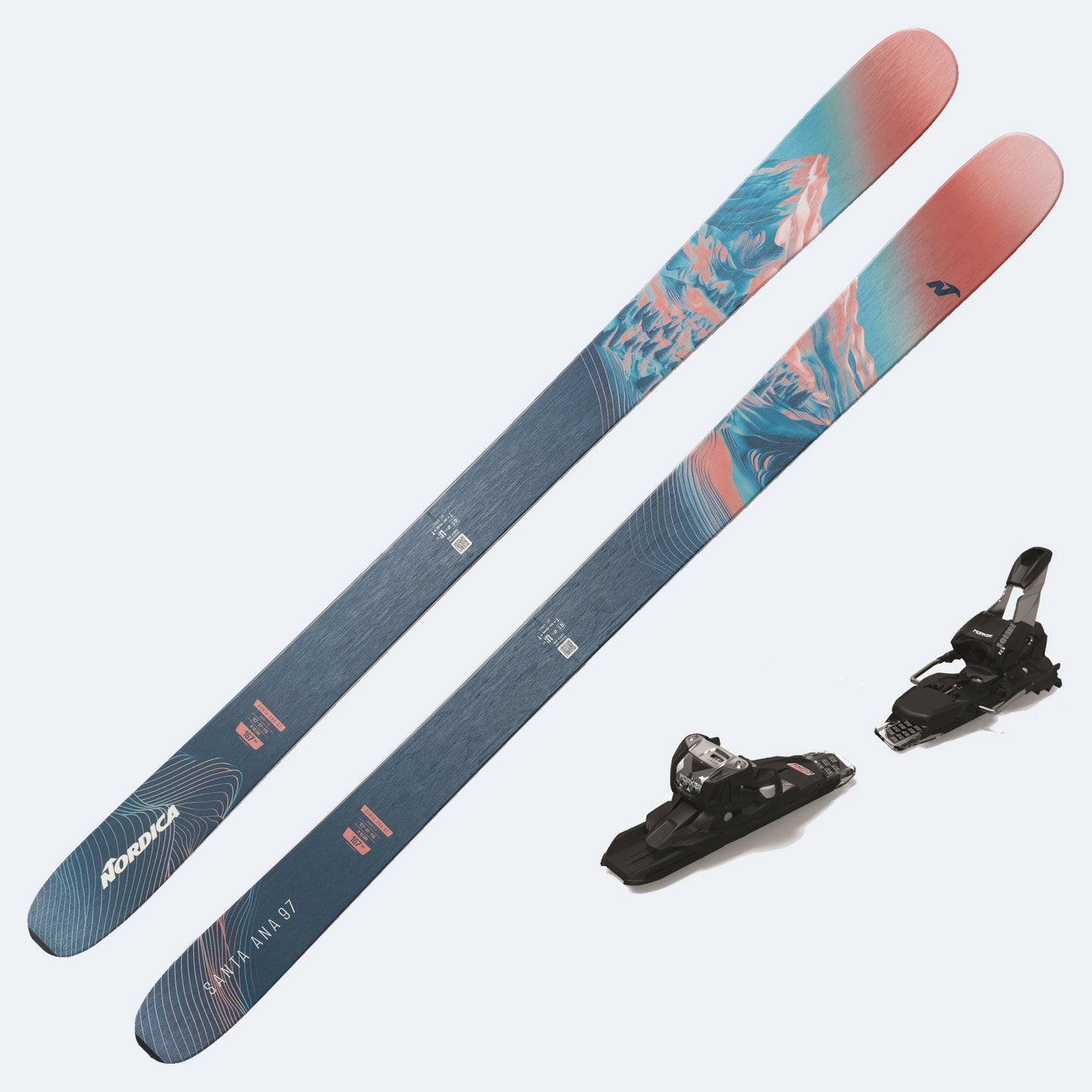 2026 Nordica Santa Ana 97 Women's Demo Skis W/ SQUIRE TCX 11 Demo Bindings