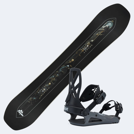 2026 Ride Shadowban Snowboard with Ride C-2 Bindings