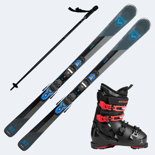 2026 Rossignol Experience 82 Basalt Skis with Atomic Hawx Magna 100 Boots and Poles