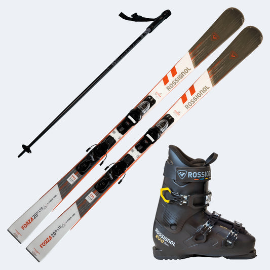 2026 Rossignol Forza 20 Ltd Skis with Rossignol Evo 70 HV+ Boots and Poles
