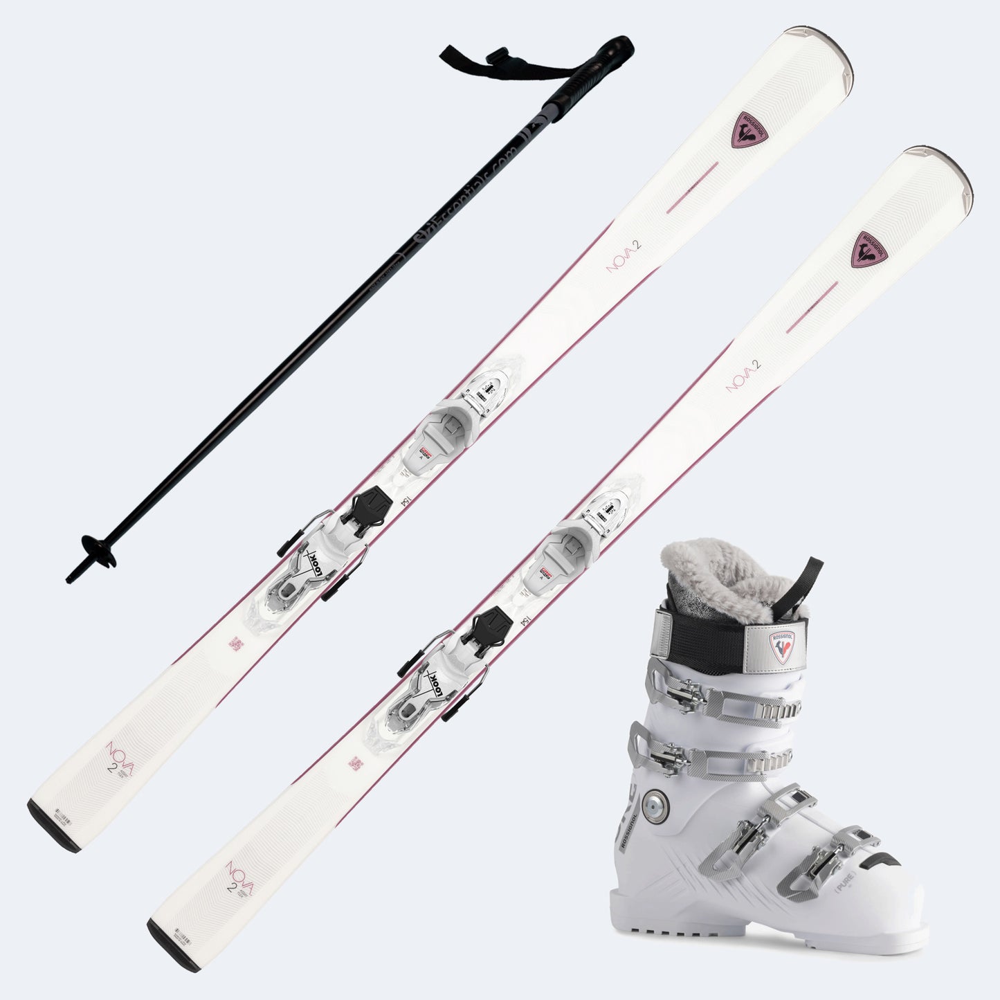 2026 Rossignol Nova 2 Women's Skis with Rossignol Pure 80 Boots and Poles