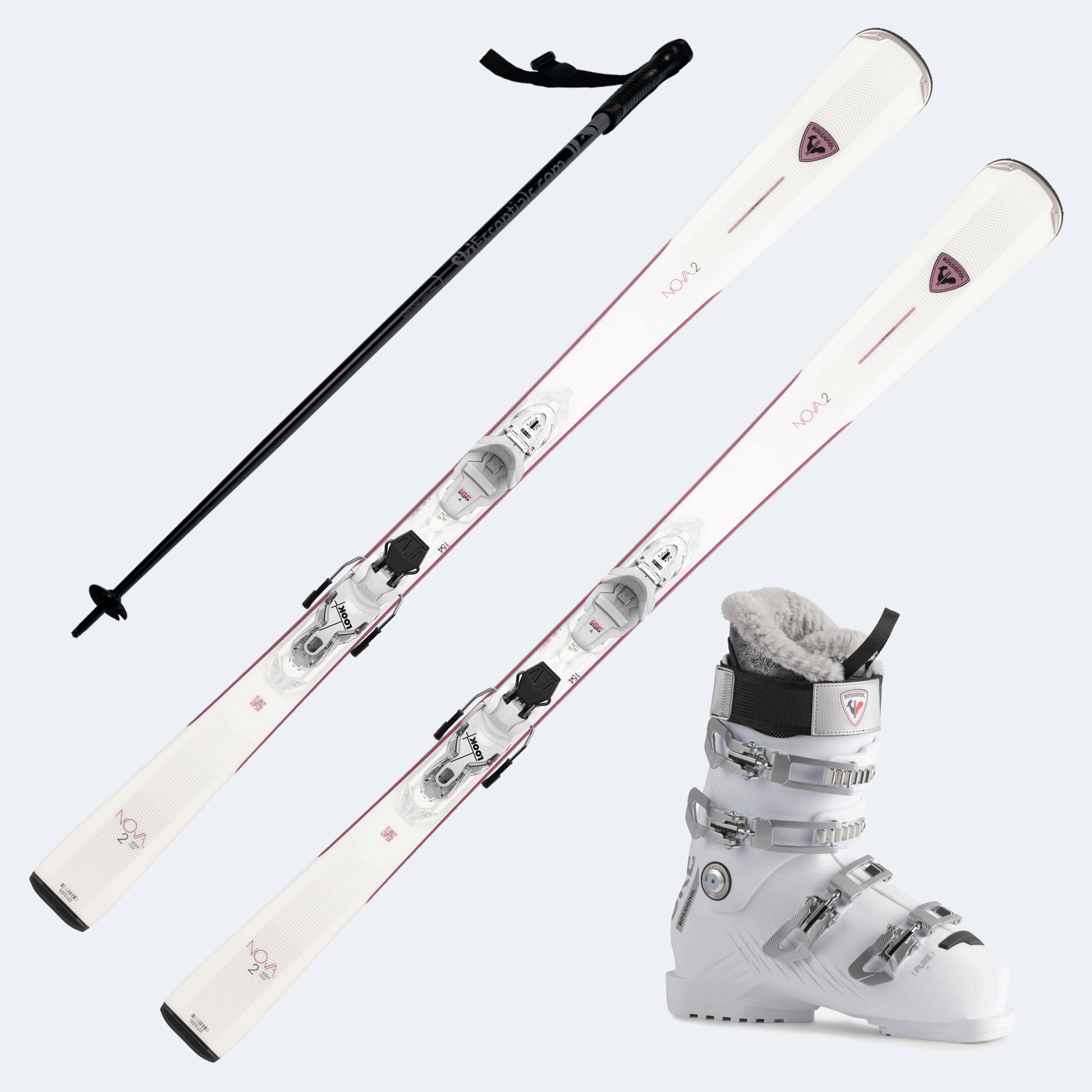 2026 Rossignol Nova 2 Women's Skis with Rossignol Pure 80 Boots and Poles