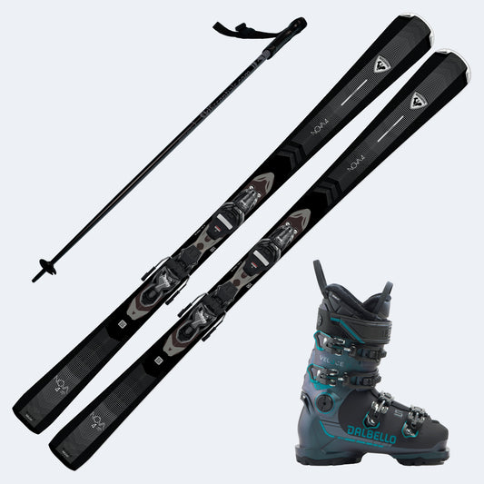 2026 Rossignol Nova 4 Women's Skis with Dalbello Veloce 75 MV Boots and Poles