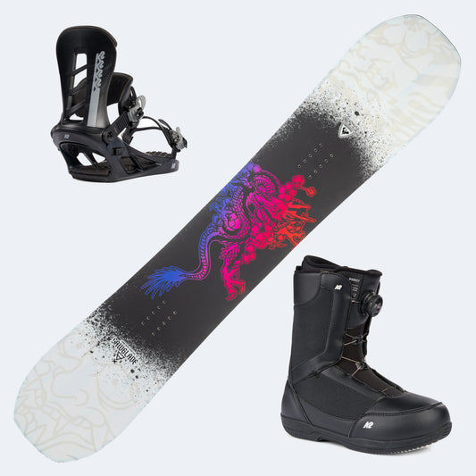 2026 Rossignol Sawblade Snowboard with K2 Market Boots and Poles