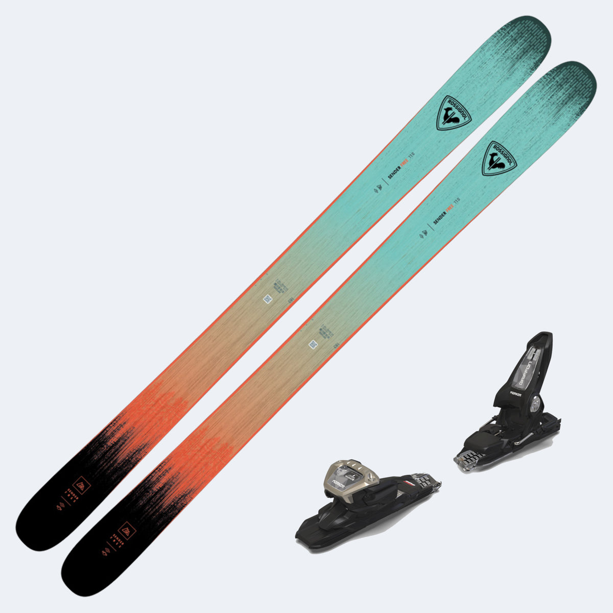 2026 Rossignol Sender Free 110 Open Skis with Marker Griffon 13D Demo Bindings