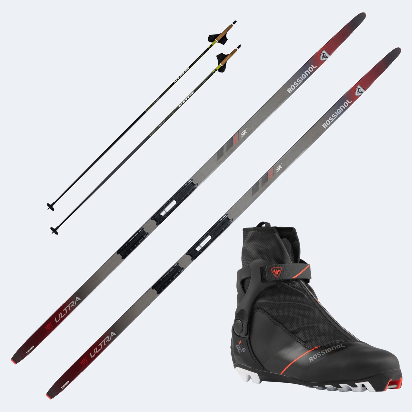 2026 Rossignol Skis with Rossignol X6 Combi SC Boots and Poles