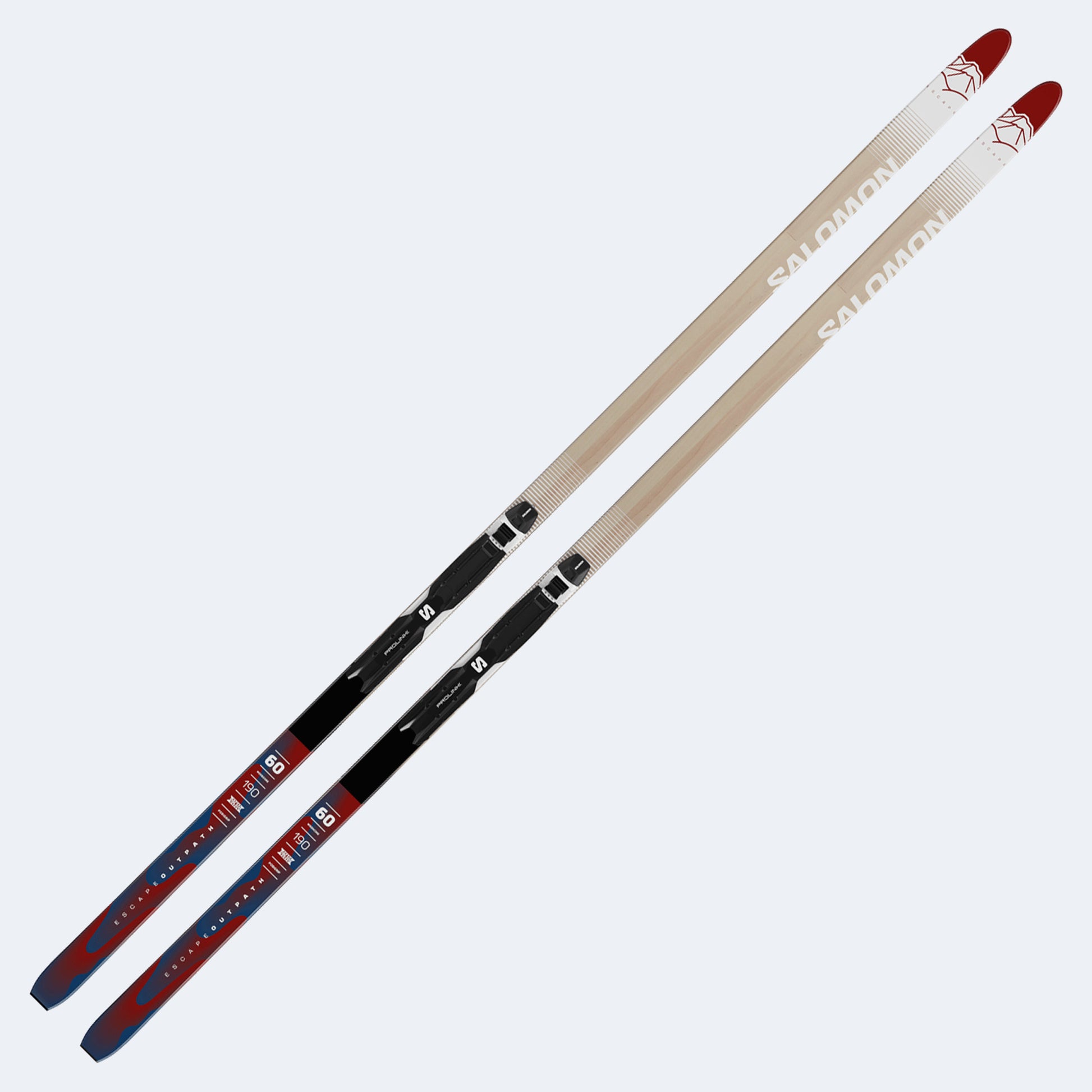 2026 Salomon Escape Outpath 60 Posi Cross Country Skis W/ Prolink Auto Bindings