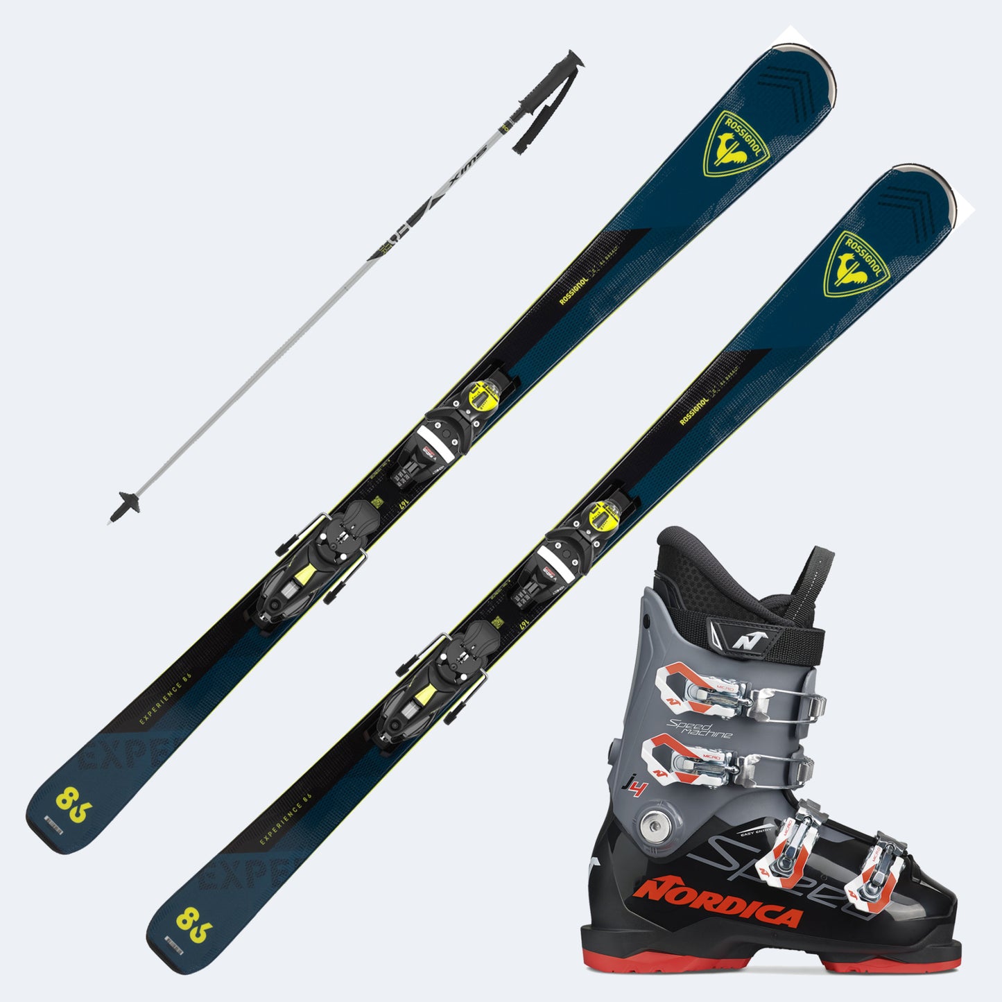 2026 Rossignol Experience 86 Basalt Skis with  SpeedMachine J Boots and Poles