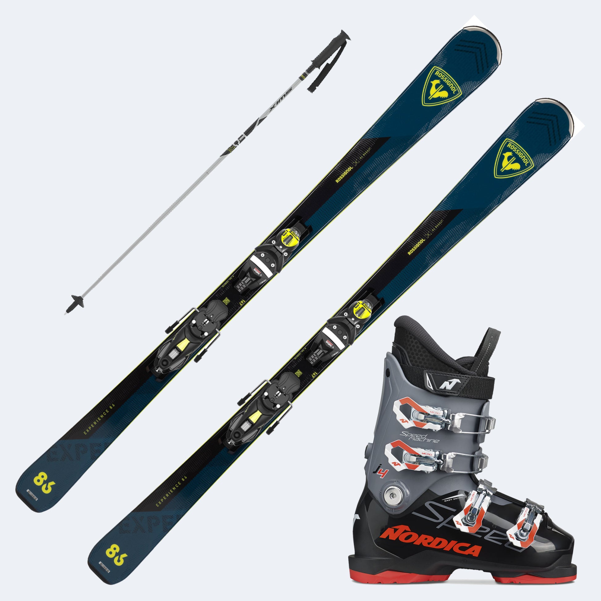 2026 Rossignol Experience 86 Basalt Skis with  SpeedMachine J Boots and Poles