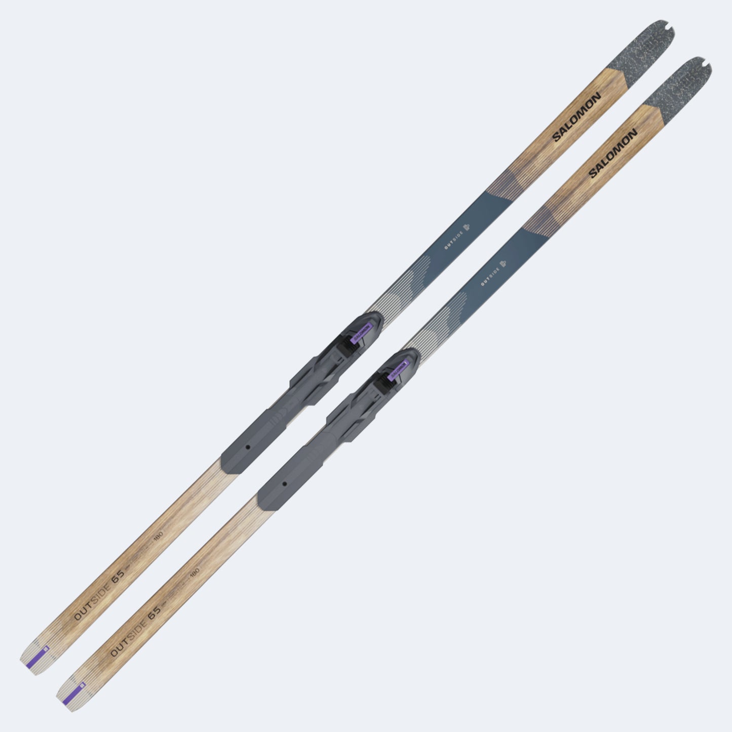 2026 Salomon Outside 65 Grip Cross Country Skis W/ BC Outside Bindings