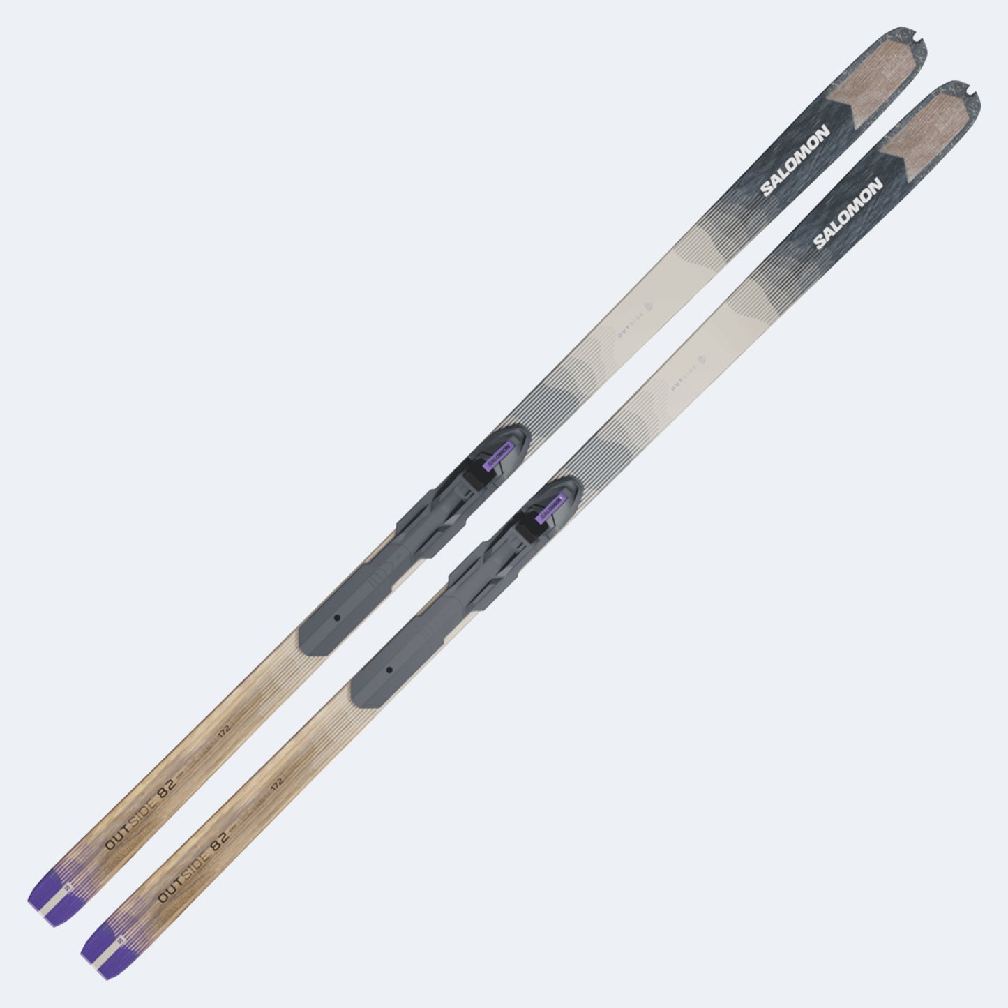 2026 Salomon Outside 82 Grip Cross Country Skis W/ BC Outside Bindings