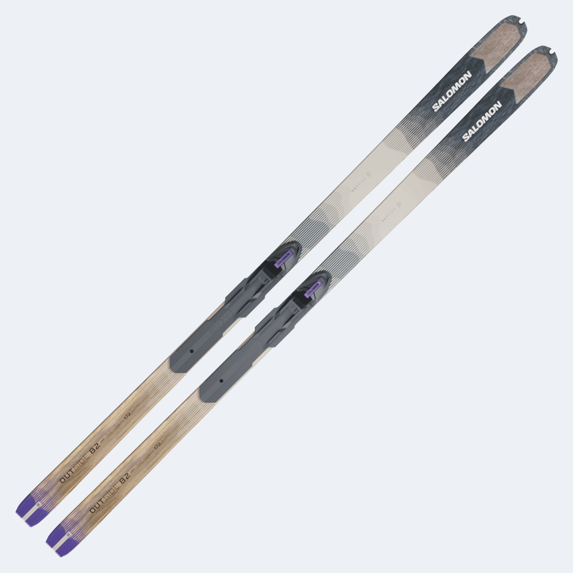 2026 Salomon Outside 82 Grip Cross Country Skis W/ BC Outside Bindings