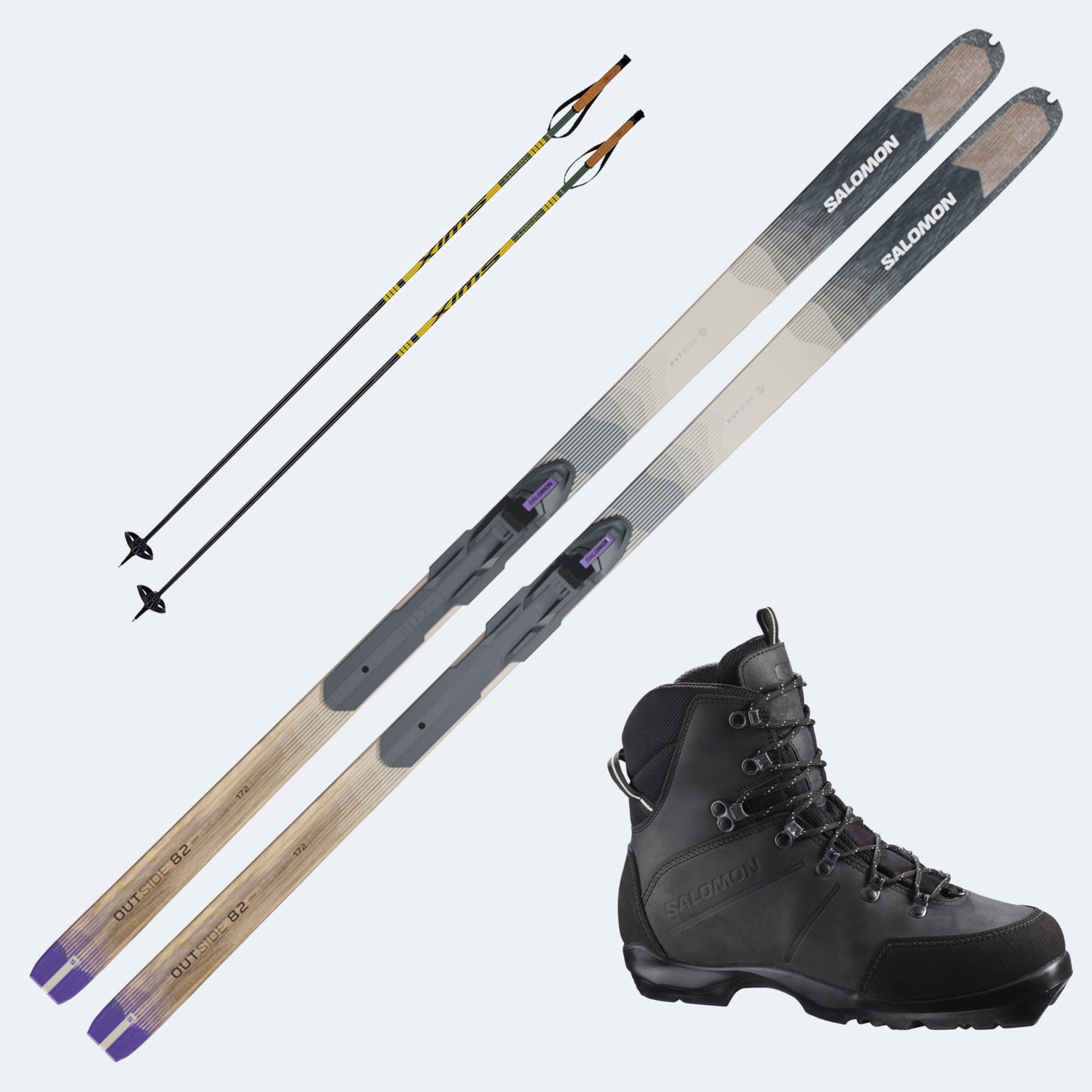 2026 Salomon Skis with Salomon  Boots and Poles