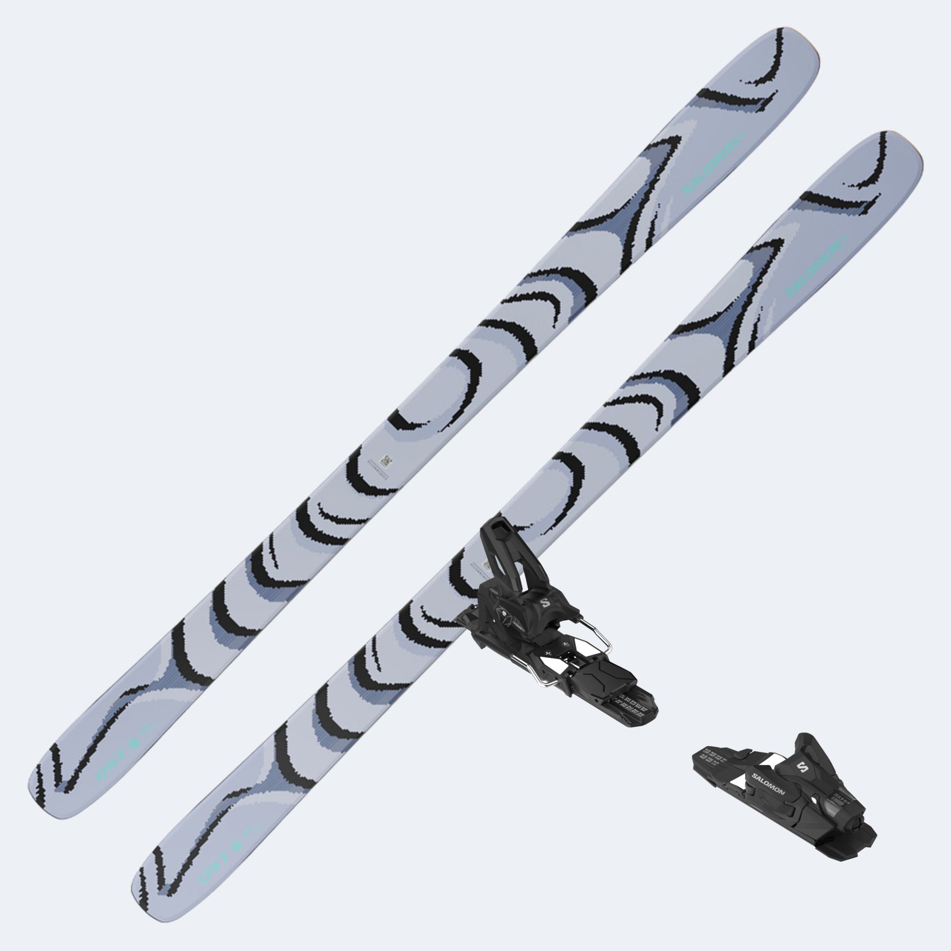 2026 Salomon QST 100 Demo Skis w/ Strive 13 Demo Bindings