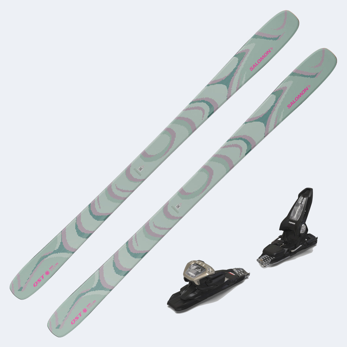 2026 Salomon QST 100 Skis with Marker Griffon 13D Demo Bindings