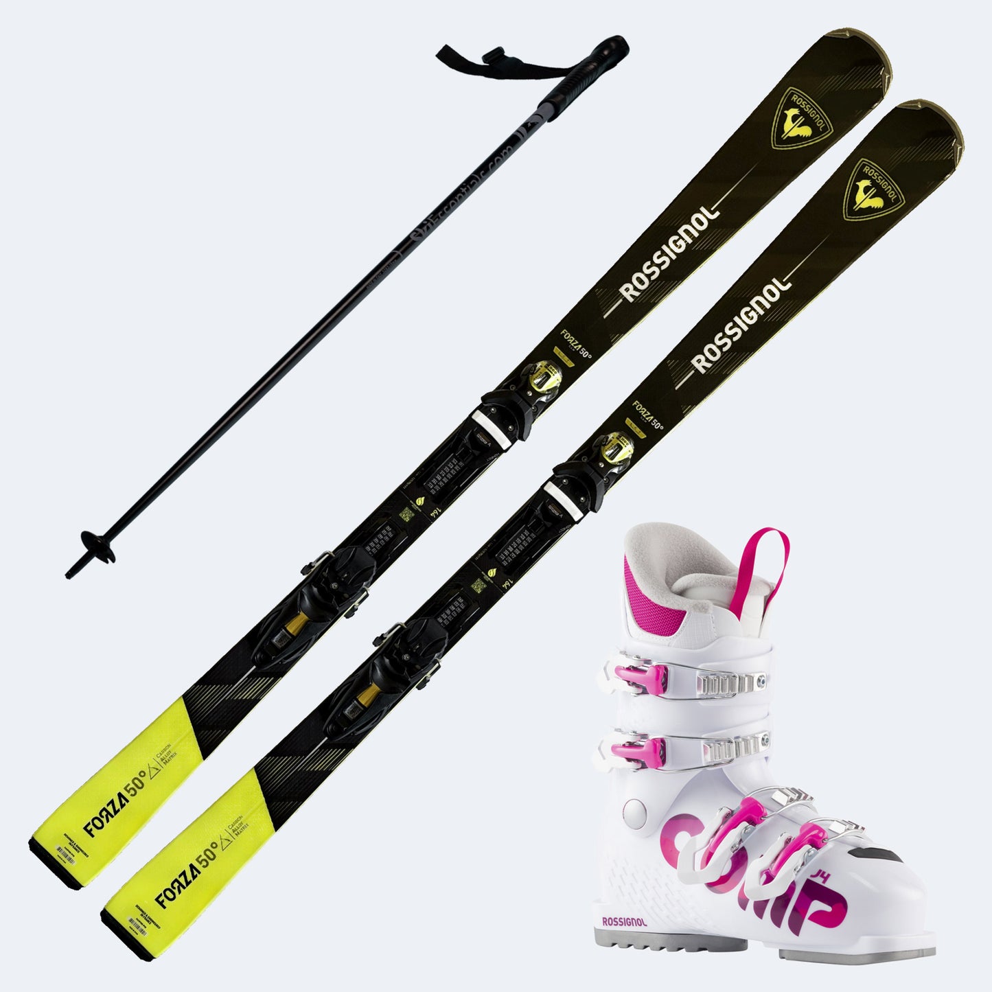 2026 Rossignol Forza 50 V Skis with  Comp J Boots and Poles