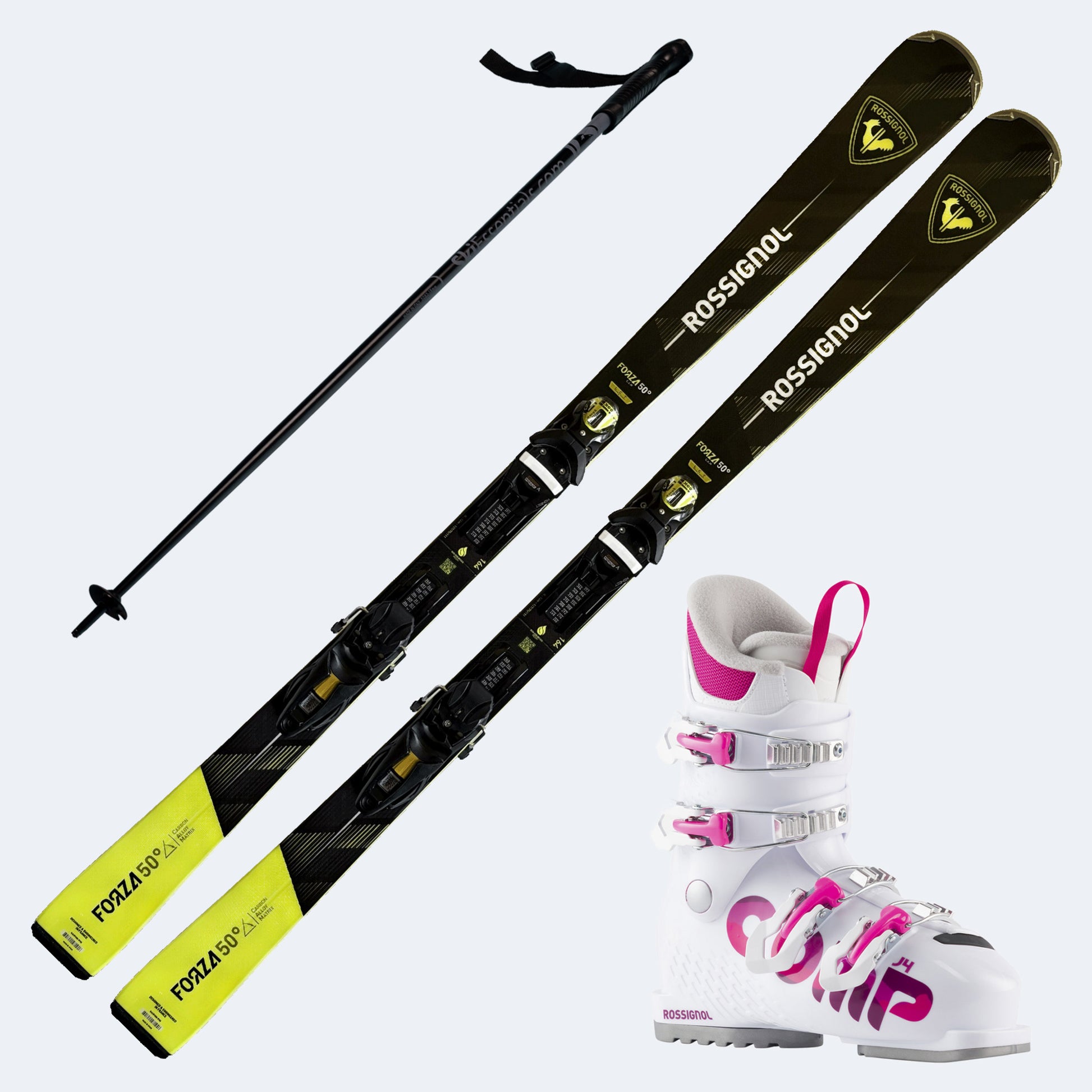 2026 Rossignol Forza 50 V Skis with  Comp J Boots and Poles