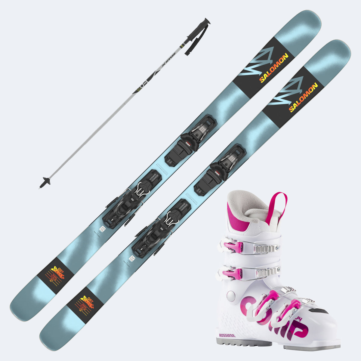 2026 Salomon QST Spark Skis with  Comp J Boots and Poles