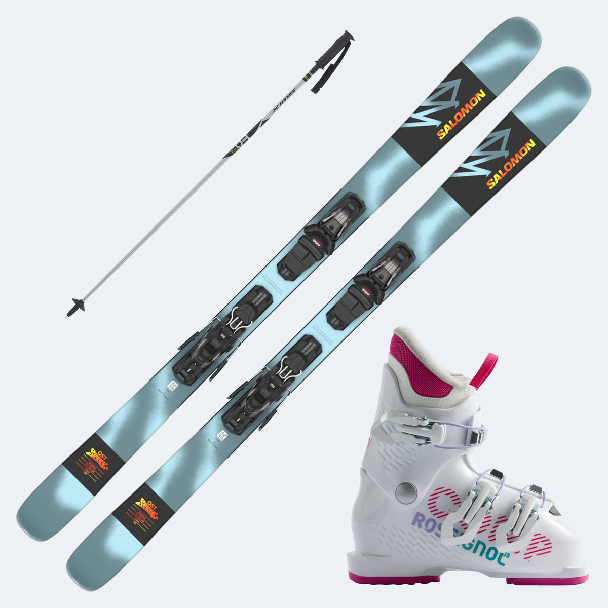2026 Salomon QST Spark Skis with  Comp J Boots and Poles